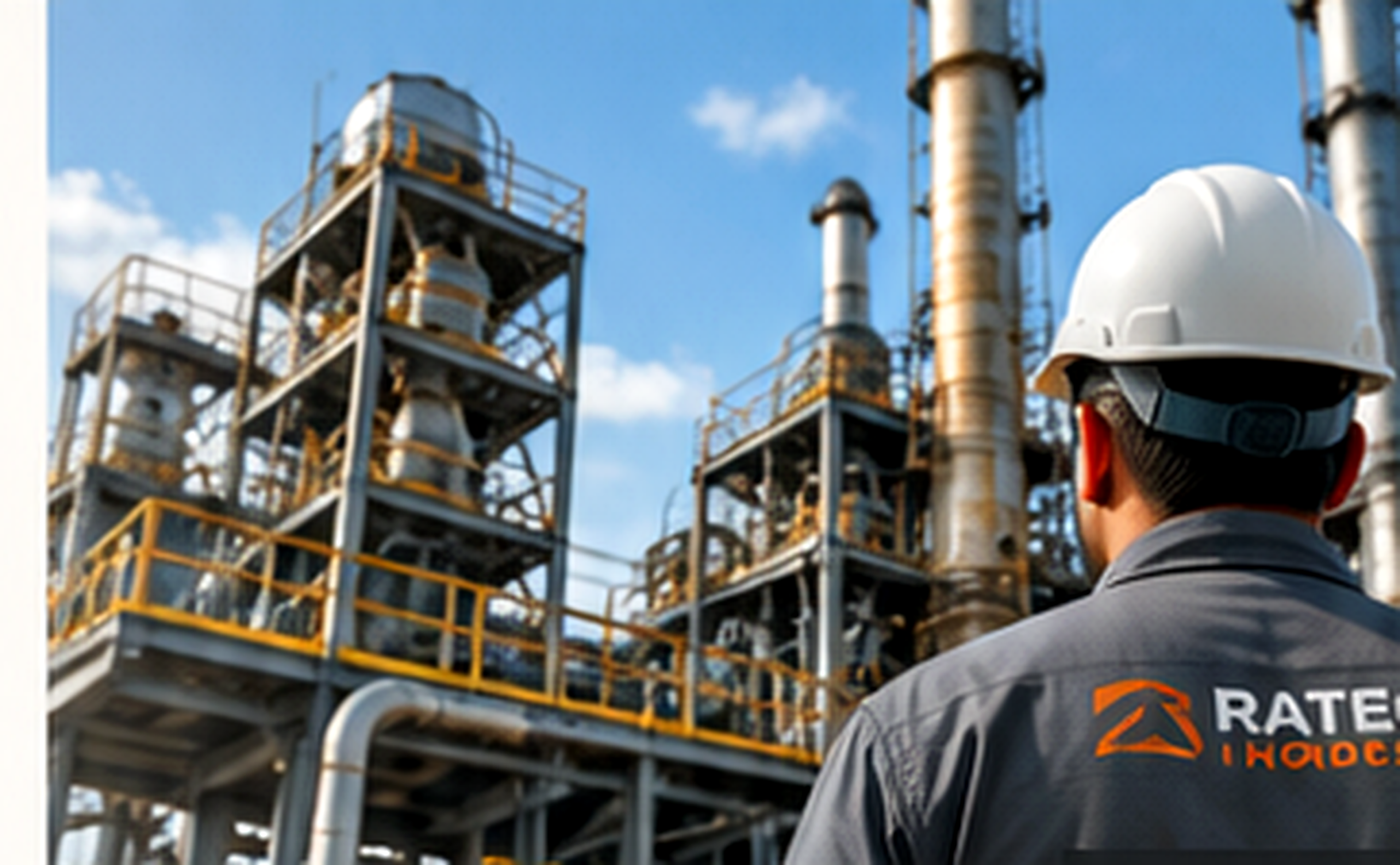 Ambiente industrial representando obras, engenharia e manutenção